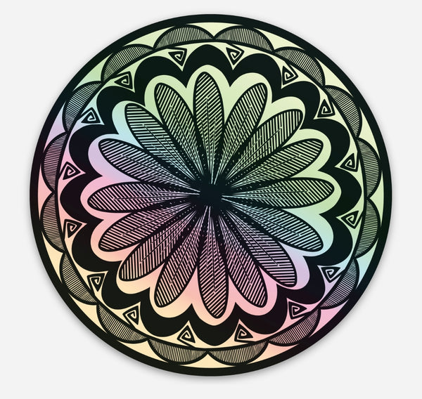 3” Holographic sticker “FLWR” Design