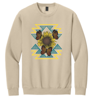 Crewneck "Monarchs & Sunflowers"