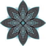 3” Tribal Bloom Sticker