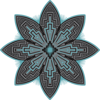 3” Tribal Bloom Sticker