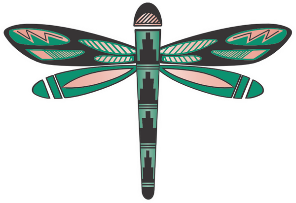 3" Jade Dragonfly Sticker