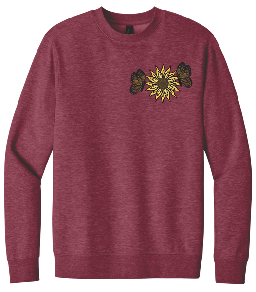 Sunflower & Butterflies Crewneck