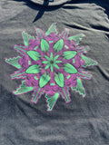 “Blooming Clouds” short sleeve Tee-Black Frost