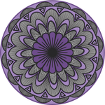 3" Radiant Floral Sticker