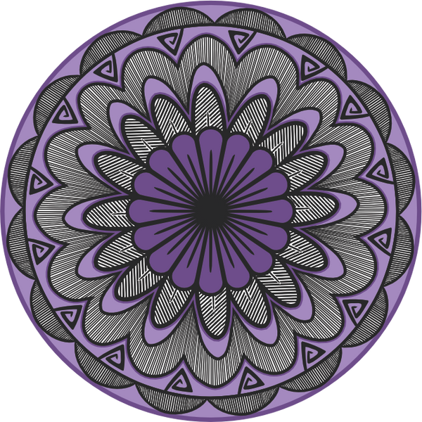 3" Radiant Floral Sticker