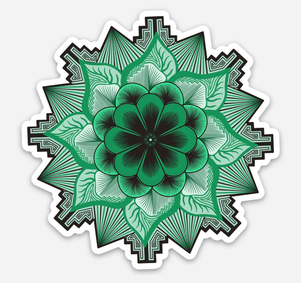 3" "Jade Florescence" Sticker
